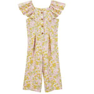 Toddler Girls Carter's Floral Jumpsuit Multi Pastels Flowers Size 2T 3T 5T NWT